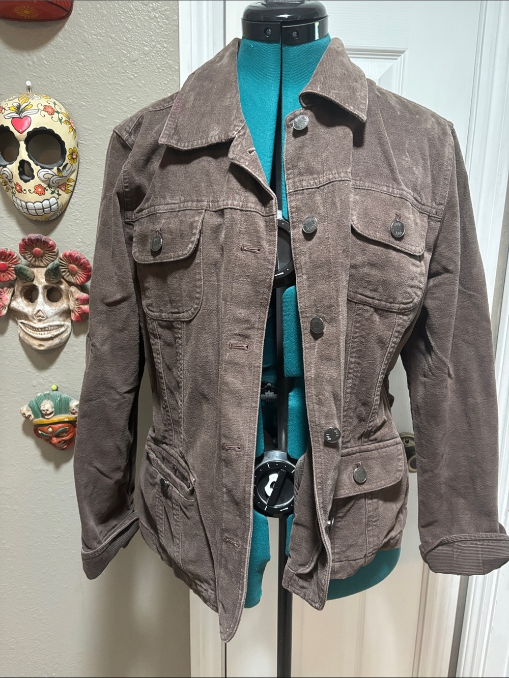J.Jill Women’s Brown Corduroy Jacket - Classic Casual Layer
